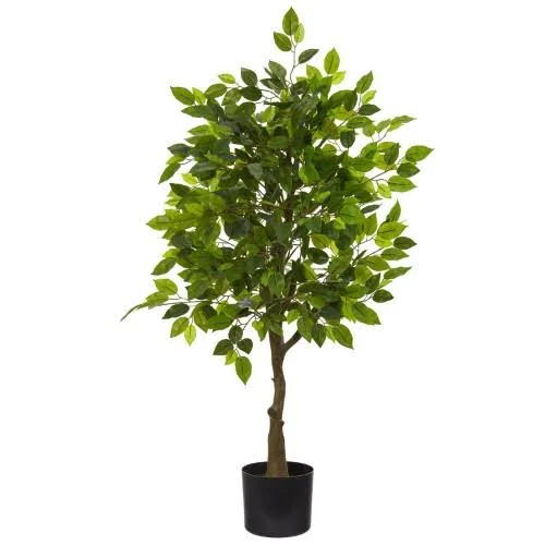 Nearly Natural 39in. Ficus Artificial Tree, Green, Size: 39 inch
