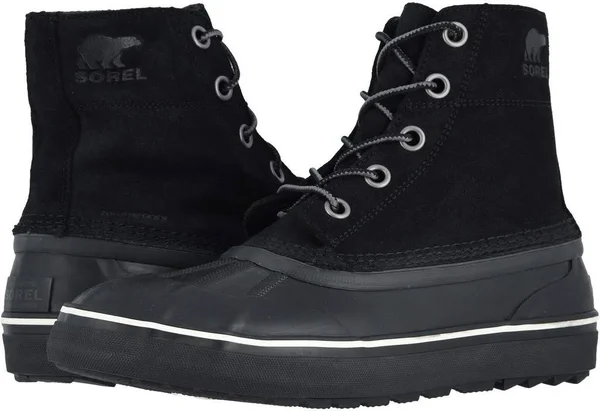 Sorel Men's Cheyanne Metro Lace Waterproof Boot - 7 - Black, Black