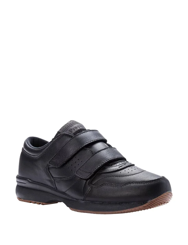 Men's Propet Cross Walker Le Strap Sneaker, Size: 9.5, Black
