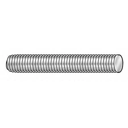 Zoro Select Lc.10000810.zp.dar Threaded Rod - low Carbon Steel, 1-8X10 ft