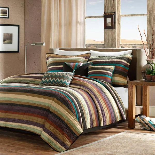 Madison Park Yosemite 6-Piece Quilted Coverlet Set - Full/Queen