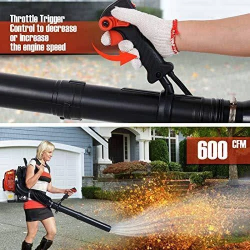 PX-Trunk GAS Leaf Blower 52cc 2 Cycle Engine Backpack - 21.9 x 19.3 x 13.1 inches