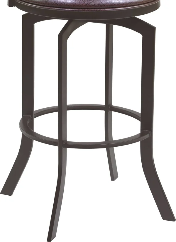 Armen Living Viper 26x22 Barstool in Auburn Bay Finish with Brown