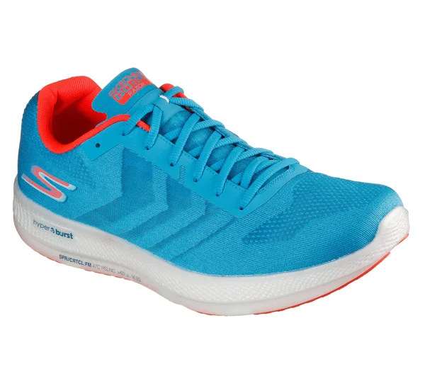 Skechers Go Run Razor Blue/Coral - Size 10.0