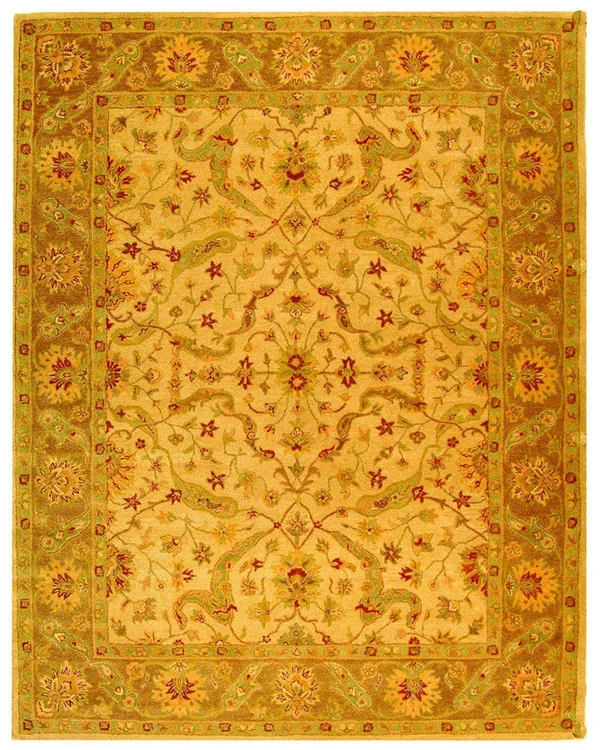 Safavieh Antiquity AT311C Ivory - Brown Rug 7&6x22 x 9&6x22 Oval