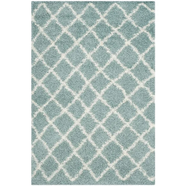 Safavieh Area Rug - Dallas Shag, Dark Grey, Ivory, 8& 6x22 x 12& 0x22