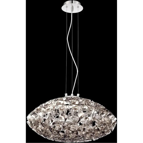 Eurofase Grace 6-Light Chandelier, Nickel Finish (Metal)