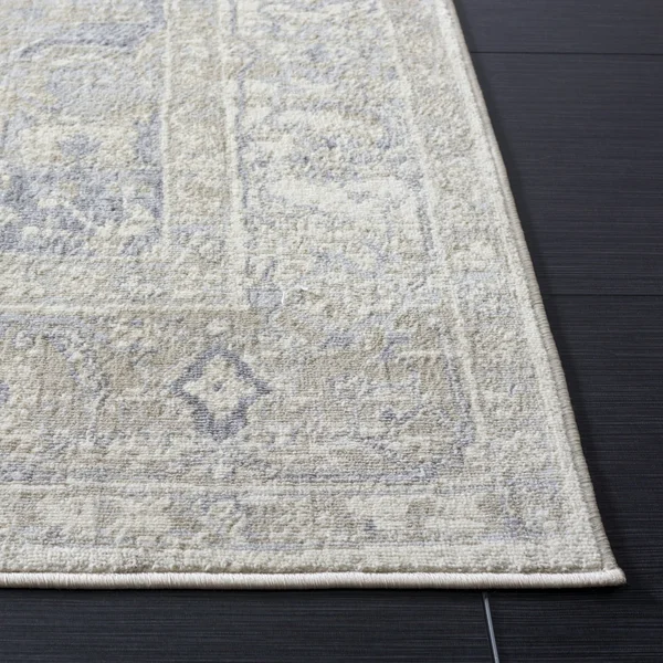 Safavieh Brentwood Light Gray/Blue 2 ft. x 20 ft. Distressed Medallion Runner Rug