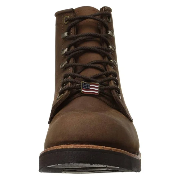 Chippewa Men's 6 inch Lace-Up Work Boot Round Toe - Size: 10.5 D, Brown