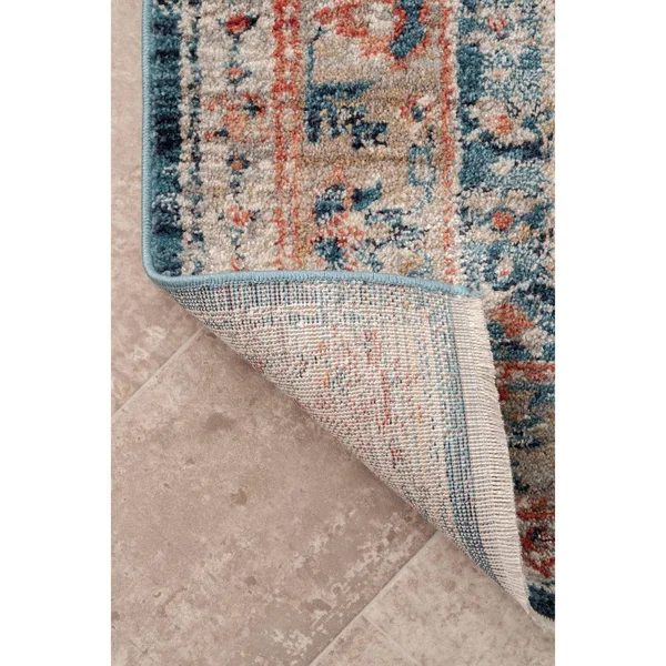 nuLOOM Harley Barbed Mast Medallion Rug - Blue, 4x6 ft