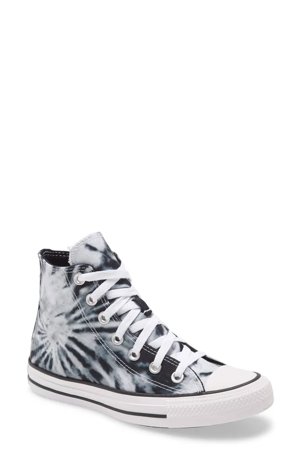 Converse Black Tie-Dyed Chuck Taylor All Star High Top Shoes - Black
