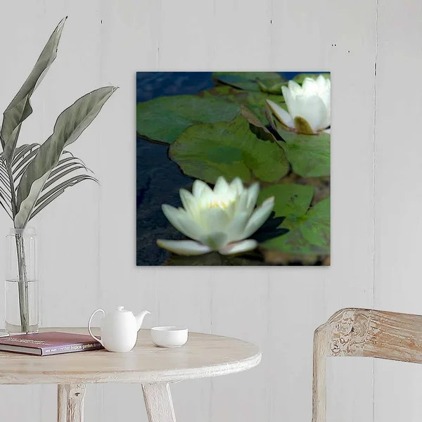 Water Lilies I, Canvas Wall Art, 20x20, Great Big Canvas
