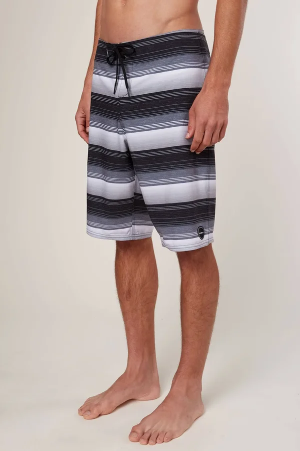 O&Neill Santa Cruz Stretch Stripe Boardshorts Men's Black, 38