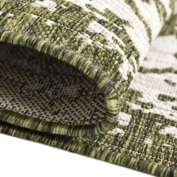 Jill Zarin Dubai Indoor Outdoor Rug, Green, 8ft Sq