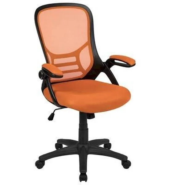 High Back Ergonomic Mesh Executive Chair Ebern Designs Upholstery Color: Orange