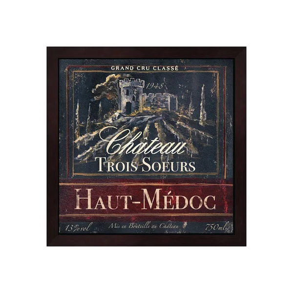 Metaverse Tre Sorelle Studios 'Grand VIN Wine Label I' Framed Art
