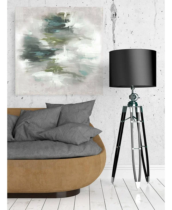 CLICART 20 in. x 20 in. Sunset Glow II by Pi Studio Wall Art, White/ Grey