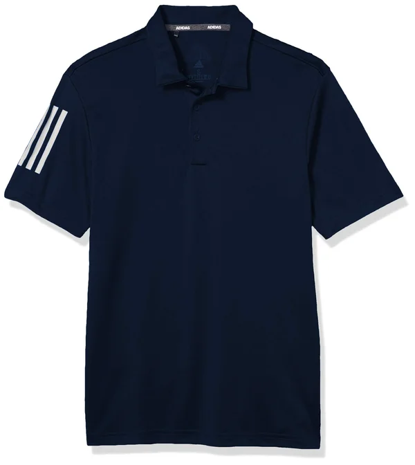 Adidas Men's 3-Stripe Basic Golf Polo Navy 2XL