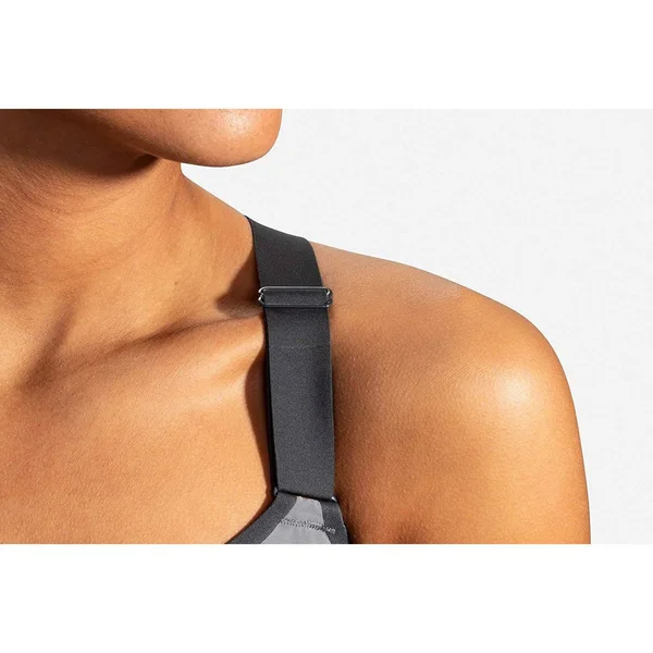 Women's Brooks Dare Racerback Run Bra 38B, Asphalt