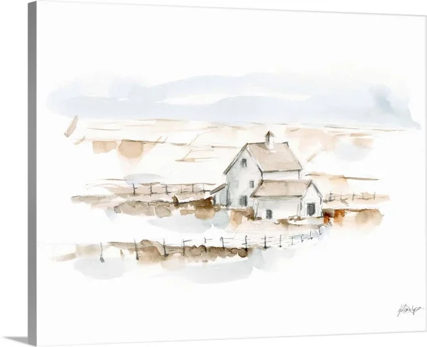 Neutral Farmhouse II, Canvas Wall Art, 30x24, Great Big Canvas