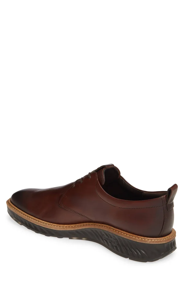 Ecco Men's St.1 Hybrid Plain Toe Oxford Cognac 40