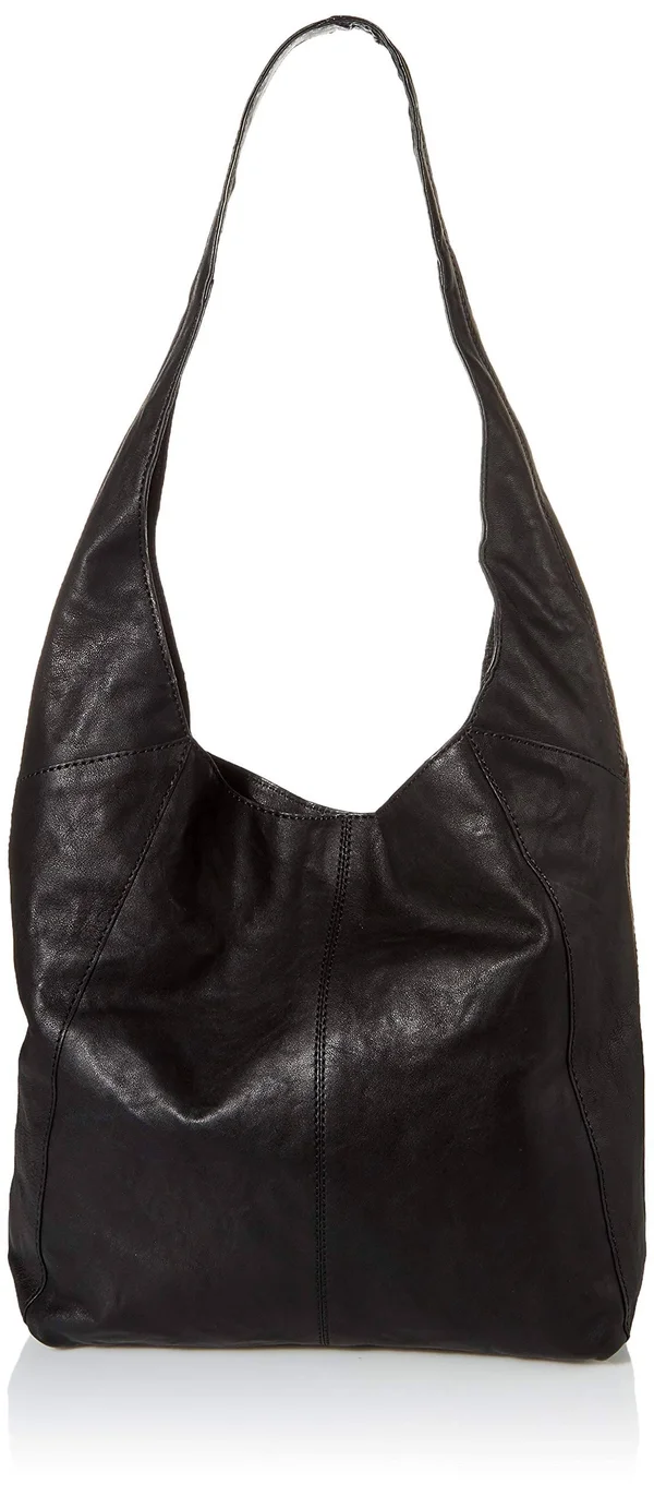 Lucky Brand Patti Leather Slouchy Hobo Bag - Black