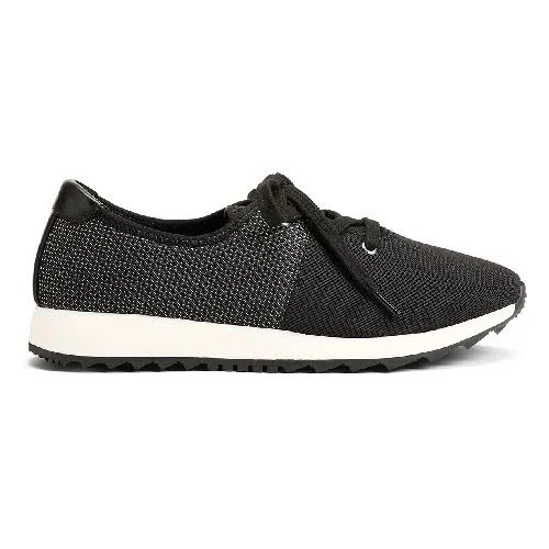 Aerosoles Women's in A Flash Sneaker - Black Fabric, Size 6.5
