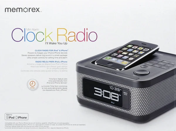 Memorex Clock Radio for iPod & iPhone, Mini Alarm