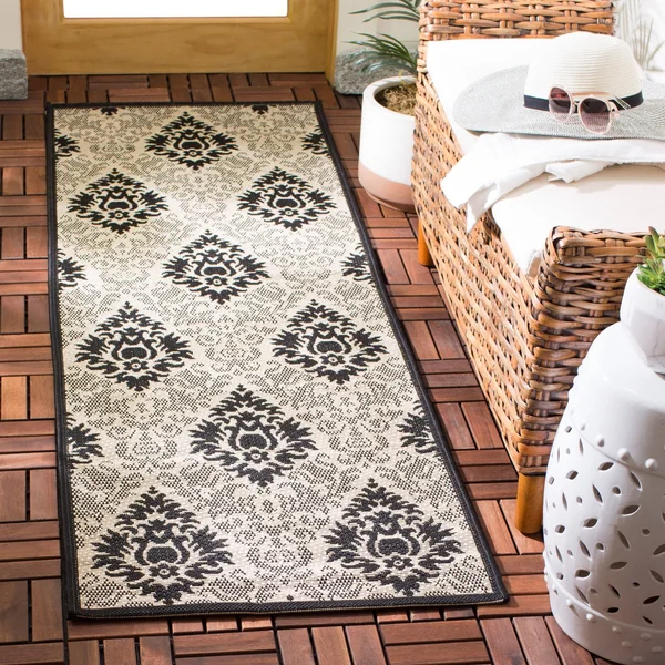 Safavieh Courtyard CY2714-3777 6&7x22 x 6&7x22 Square Red, Red Area Rug