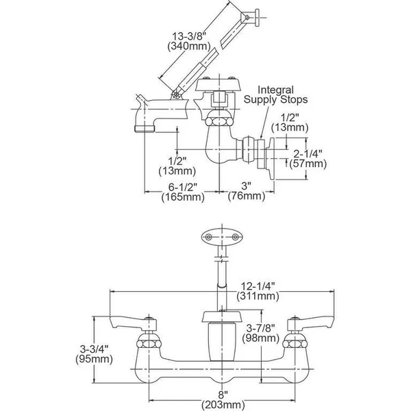 Elkay LKB940C Faucet Service/Utility Wall Mount