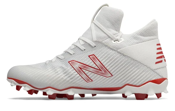 New Balance FreezeLX 2.0 Men's Lacrosse Shoes - White/Red (Size 12.5)
