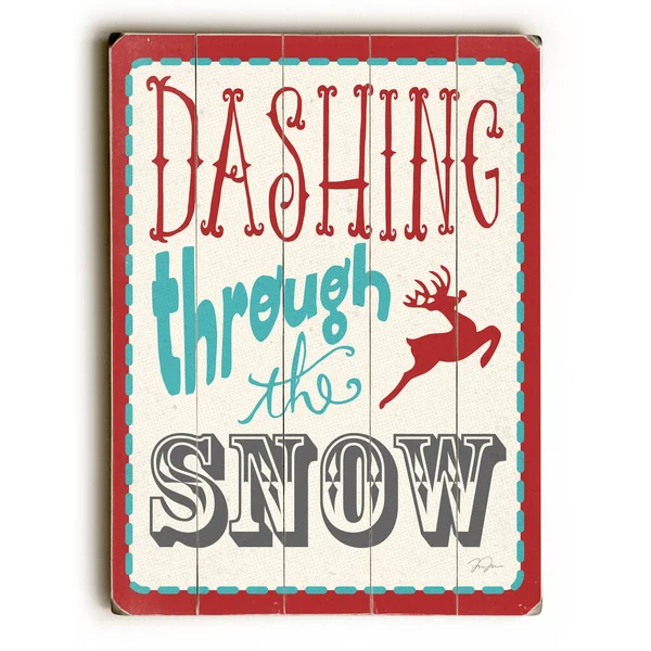 Dashing Through The Snow - Wall Decor by Dave Diller - 18 x 24