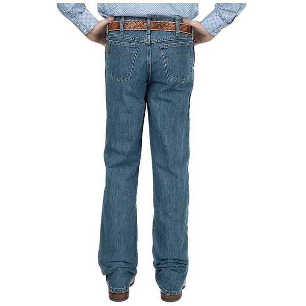 Cinch Apparel Mens Bronze Label Slim Fit Medium Stonewash Jeans - Men's, Gray