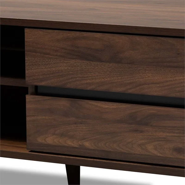 Bowery Hill Wood 32x22 TV Stand in Walnut - BH-4752-2006774