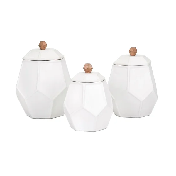 Trisha Yearwood Songbird Geometric Canisters - Set of 3