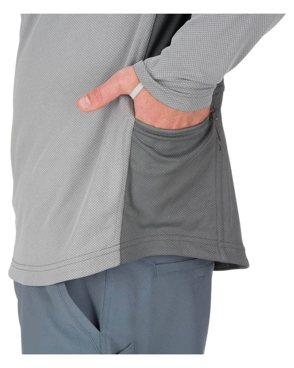 Simms Solarflex Plus Hoody - Men's Pacific, M