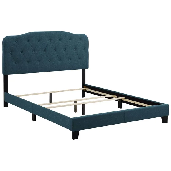 Modway Amelia Queen Upholstered Fabric Bed - Azure