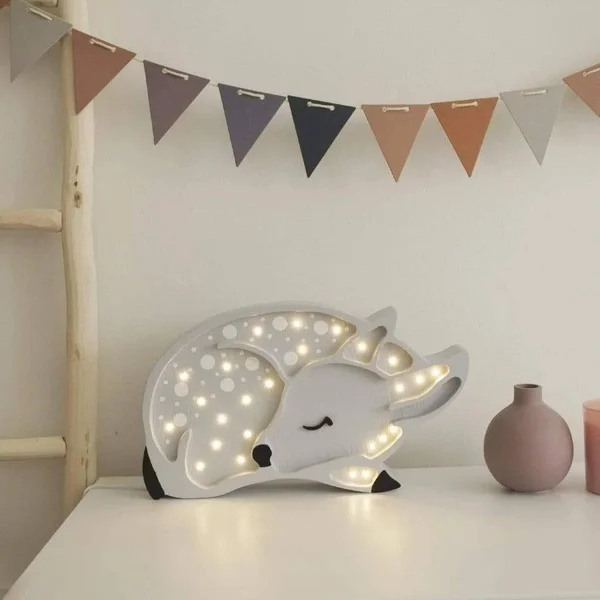 Little Lights Deer Lamp - Grey