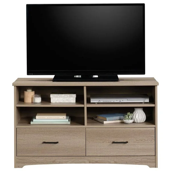 Pemberly Row 46x22 Engineered Wood TV Stand in Summer Oak