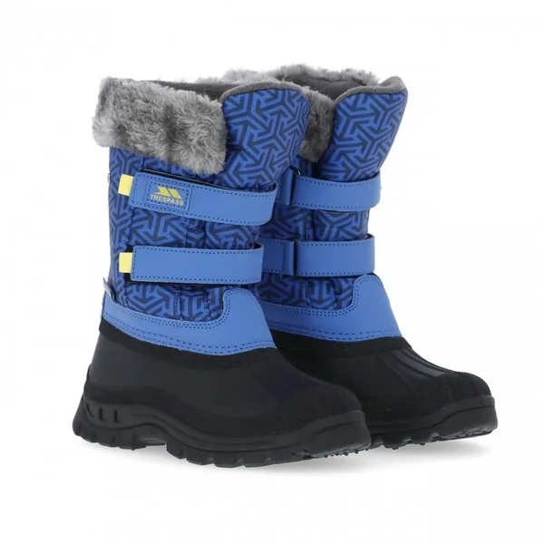 Trespass Childrens/Kids Vause Touch Fastening Snow Boots, 3 Youth US, Blue Print
