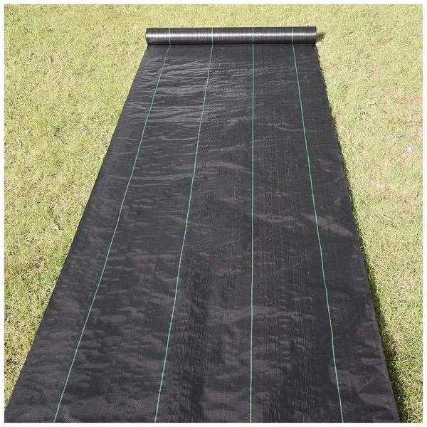 Yescom 4ft x 250ft Landscape Fabric 2.95oz Weed Barrier Woven PP with UV Treated Block Mat Ground Cover Outdoor Garden