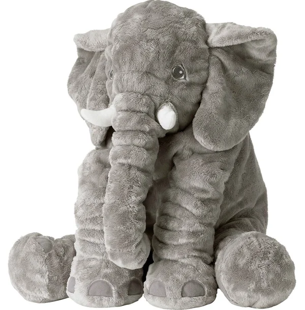 IKEA JATTESTOR 202.980.33 Soft Toy, Elephant, Grey, 23.5 inch, Stuffed Animal Plush