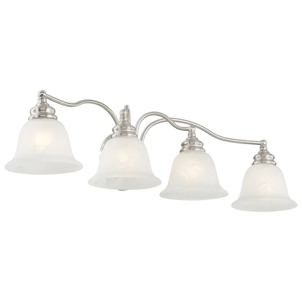 Livex Lighting 1354-01 Essex 4 Light Antique Brass Bath Vanity