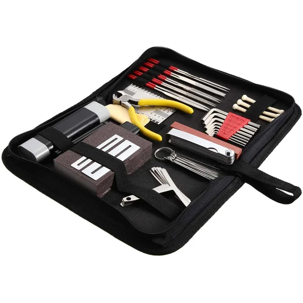 Third Coast Goods 42 Pieces Complete Guitar Repairing Maintenance Kit, Guitar Setup Kit Repair Tools for Ukulele Bass Mandolin B