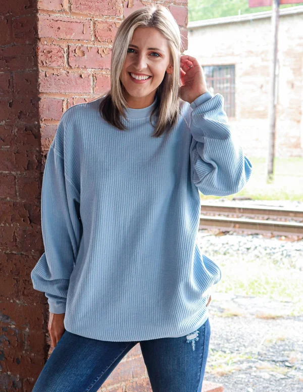 Southern Shirt Corduroy Sweatshirt - Skyway - M