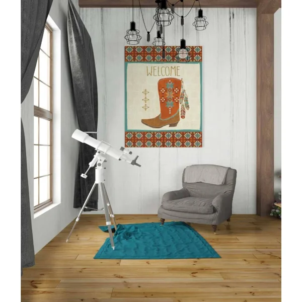 Epic Graffiti 'Southwest at Heart IV Flag' by Veronique Charron, Canvas Wall Art, 12 inchx16 inch, Size: 12 x 16, Beige