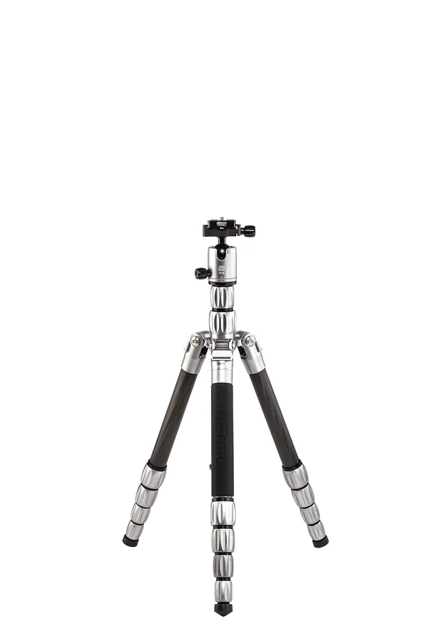 MeFOTO Roadtrip S Carbon Fiber Travel Tripod/Monopod, Titanium RTSCTTN