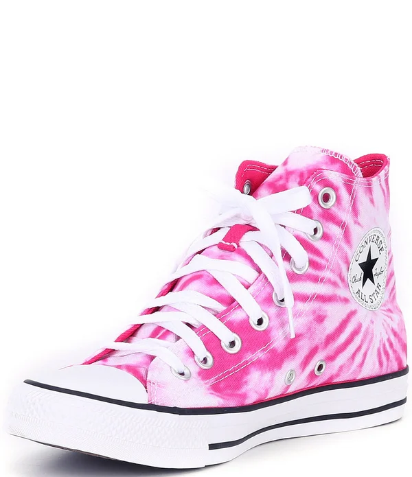 Converse Black Tie-Dyed Chuck Taylor All Star High Top Shoes - Black