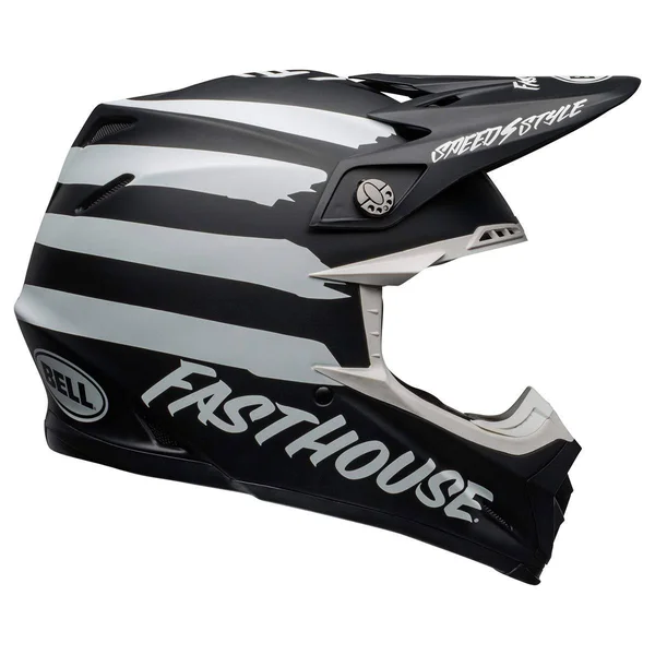 Bell Moto-9 Fasthouse Signia MIPS Helmet Medium Matte Black/White