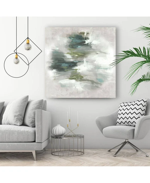 CLICART 20 in. x 20 in. Sunset Glow II by Pi Studio Wall Art, White/ Grey